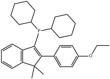 dicyclohexyl[2-(4-ethoxyphenyl)-1,1-dimethyl-1H-inden-3-yl]Phosphine 结构式