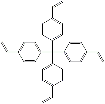 Benzene, 1,1',1'',1'''-methanetetrayltetrakis[4-ethenyl- 结构式