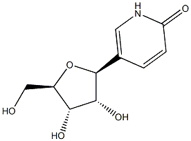 2(1H)-Pyridinone, 5-b-D-ribofuranosyl- 5-((2S,3R,4S,5R)-3,4-dihydroxy-5-(hydroxymethyl)tetrahydrofuran-2-yl)pyridin-2(1H)-one 结构式