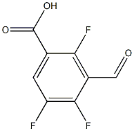 Benzoic acid, 2,4,5-trifluoro-3-formyl- 结构式