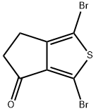 1,3-dibromo-5,6-dihydro-4H-cyclopenta[c]thiophen-4-one 结构式