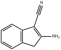 2-amino-3H-indene-1-carbonitrile 结构式