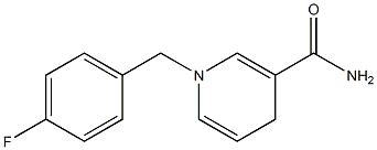 3-Pyridinecarboxamide, 1-[(4-fluorophenyl)methyl]-1,4-dihydro- 结构式