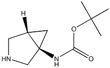 tert-butyl N-[(1R,5S)-3-azabicyclo[3.1.0]hexan-1-yl]carbamate 结构式