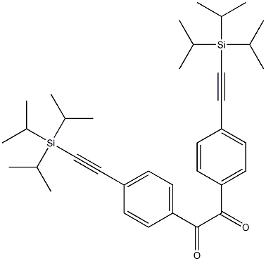 Ethanedione, bis[4-[[tris(1-methylethyl)silyl]ethynyl]phenyl]- 结构式