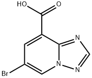 6-溴-[1,2,4]三唑并[1,5-A]吡啶-8-羧酸 结构式