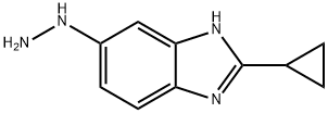 1H-Benzimidazole, 2-cyclopropyl-6-hydrazinyl- 结构式