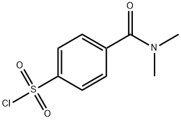 4-(二甲基氨基羰基)苯-1-磺酰氯化 结构式