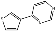 4-(噻吩-3-基)嘧啶 结构式