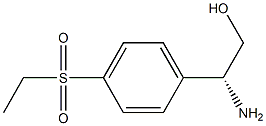 (R-)-2-amino-2-(4-(ethylsulfonyl)phenyl)ethanol 结构式