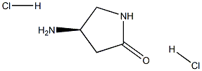 (4R)-4-aminopyrrolidin-2-one dihydrochloride 结构式