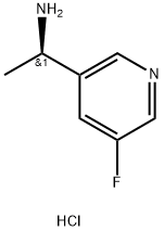 (R)-1-(5-氟吡啶-3-基)乙胺二盐酸盐 结构式