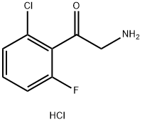 2-AMINO-1-(2-CHLORO-6-FLUOROPHENYL)ETHAN-1-ONE HYDROCHLORIDE 结构式