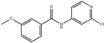 Benzamide, N-(2-chloro-4-pyridinyl)-3-methoxy- 结构式