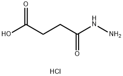 琥珀酸单酰肼盐酸盐 结构式