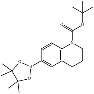 1-羧酸叔丁酯-6-硼酸频那醇酯-3,4-二氢-2H-喹啉 结构式