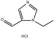 1-乙基-1H-咪唑-5-甲醛盐酸盐 结构式