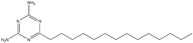 1,3,5-Triazine-2,4-diamine, 6-tetradecyl- 结构式