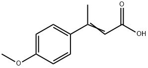 (E)-3-(4-methoxyphenyl)but-2-enoic acid 结构式