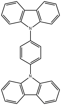 9,9'-(1,4-苯基)二-9H-咔唑 结构式
