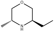 (3R,5R)-3-ethyl-5-methylmorpholine 结构式