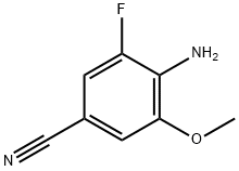 4-Amino-3-fluoro-5-methoxy-benzonitrile 结构式
