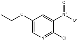 2 -氯- 5 -甲氧基- 3 -硝基吡啶 结构式