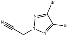 2-(4,5-二溴-2H-1,2,3-三唑-2-基)乙腈 结构式