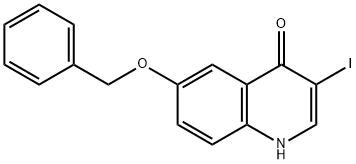 6-Benzyloxy-3-iodo-1H-quinolin-4-one 结构式