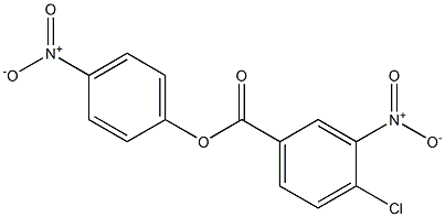 Benzoic acid, 4-chloro-3-nitro-, 4-nitrophenyl ester 结构式