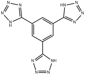 1,3,5-三(1H-四氮唑-5-基)苯 结构式