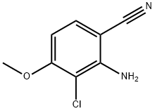 2-AMINO-3-CHLORO-4-METHOXYBENZONITRILE 结构式