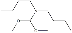N-丁基-N-(二甲氧基甲基)-1-丁胺 结构式