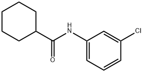 N-(3-chlorophenyl)cyclohexanecarboxamide 结构式