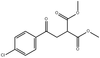 2-(2-(4-氯苯基)-2-氧代乙基)丙二酸二甲酯 结构式