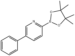5-phenyl-2-(4,4,5,5-tetramethyl-1,3,2-dioxaborolan-2-yl)pyridine 结构式