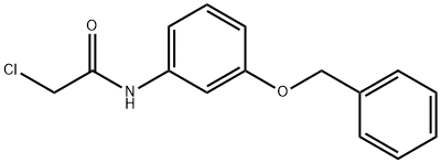 N-(3-(苄氧基)苯基)-2-氯乙酰胺 结构式
