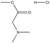 N,N-二甲基甘氨酸甲酯盐酸盐 结构式