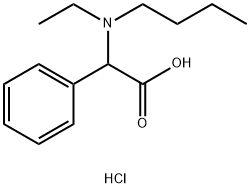 2-(丁基(乙基)氨基)-2-苯基乙酸盐酸 结构式