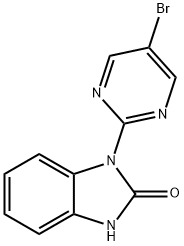 1-(5-溴嘧啶-2-基)-1H-苯并[D]咪唑-2(3H)-酮 结构式