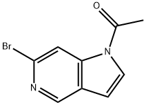 1-(6-bromo-1H-pyrrolo[3,2-c]pyridin-1-yl)ethanone 结构式