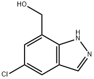 (5-Chloro-1H-indazol-7-yl)-methanol 结构式
