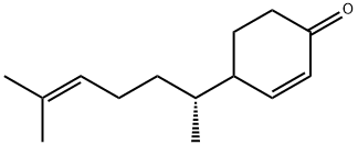 4-[(1R)-1,5-Dimethyl-4-hexen-1-yl]-2-cyclohexen-1-one 结构式