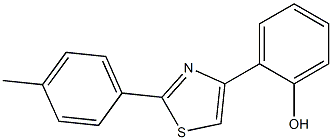 2-[2-(4-methylphenyl)-1,3-thiazol-4-yl]phenol 结构式