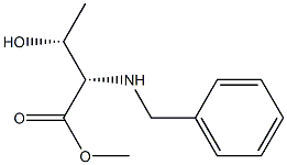 L-Threonine, N-(phenylmethyl)-, methyl ester 结构式