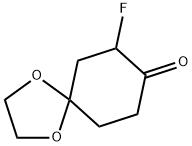 7-fluoro-1,4-dioxaspiro[4.5]decan-8-one 结构式