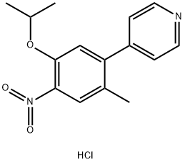 4-(5-isopropoxy-2-methyl-4-nitrophenyl)pyridine 结构式