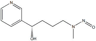 (S)-4-(甲基亚硝胺基)-1-(3-吡啶基)-1-丁醇 结构式