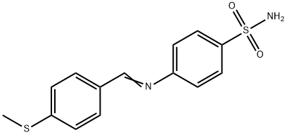 4-{[4-(methylsulfanyl)benzylidene]amino}benzenesulfonamide 结构式