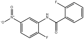 2-fluoro-N-(2-fluoro-5-nitrophenyl)benzamide 结构式